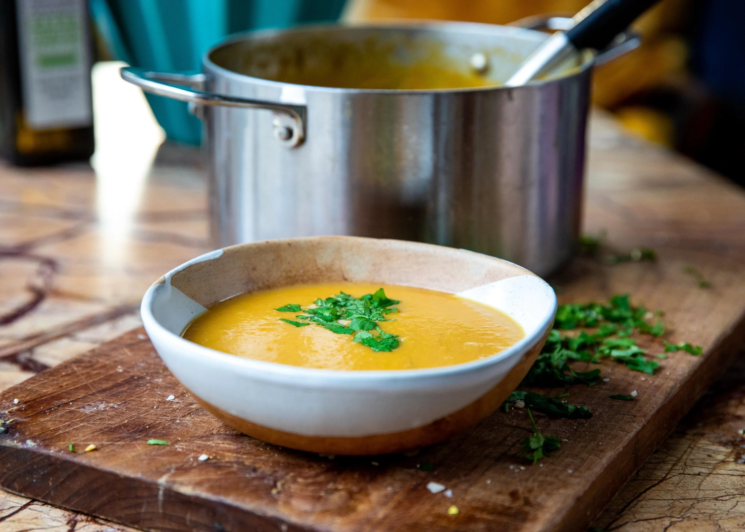 GINGER AND COCONUT BETA-CAROTENE SOUP