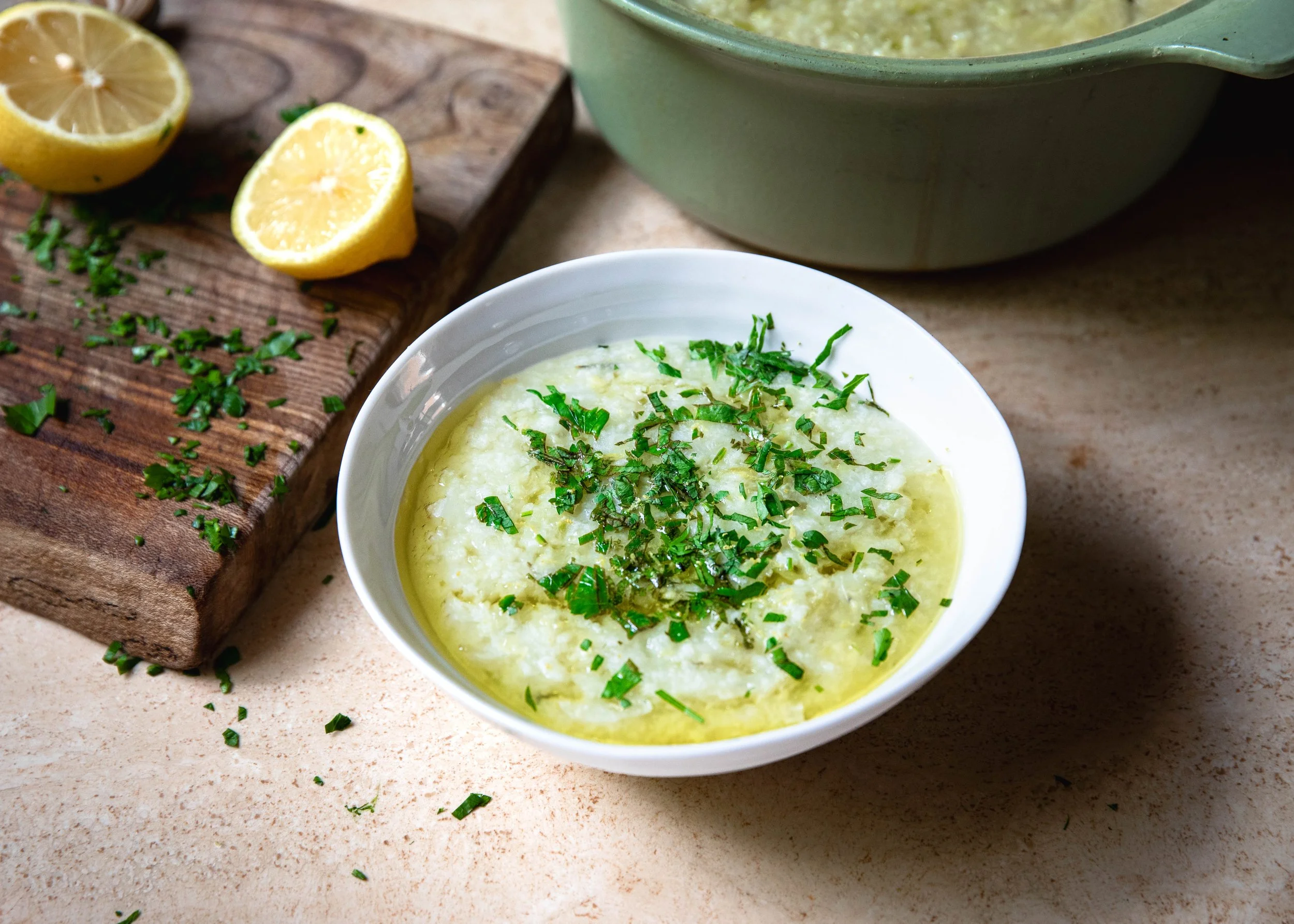 COURGETTE, RICE AND ROSEMARY CONGEE — Jasmine Hemsley
