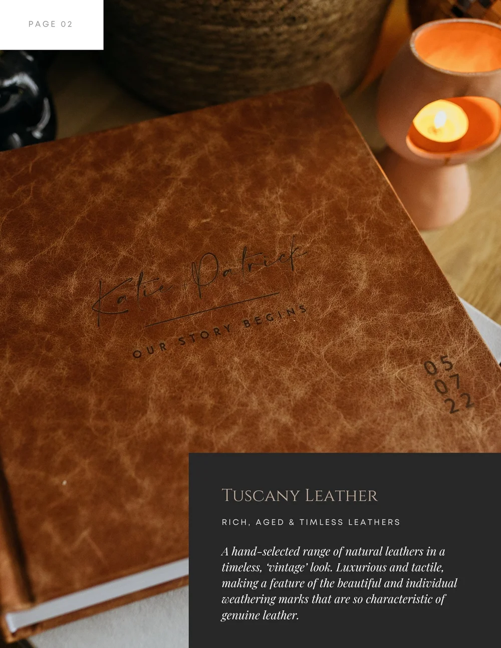 Tuscany leather album example