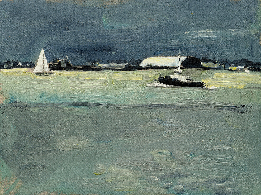 Across to Harwich, 240x180mm, oil on linen board, SOLD