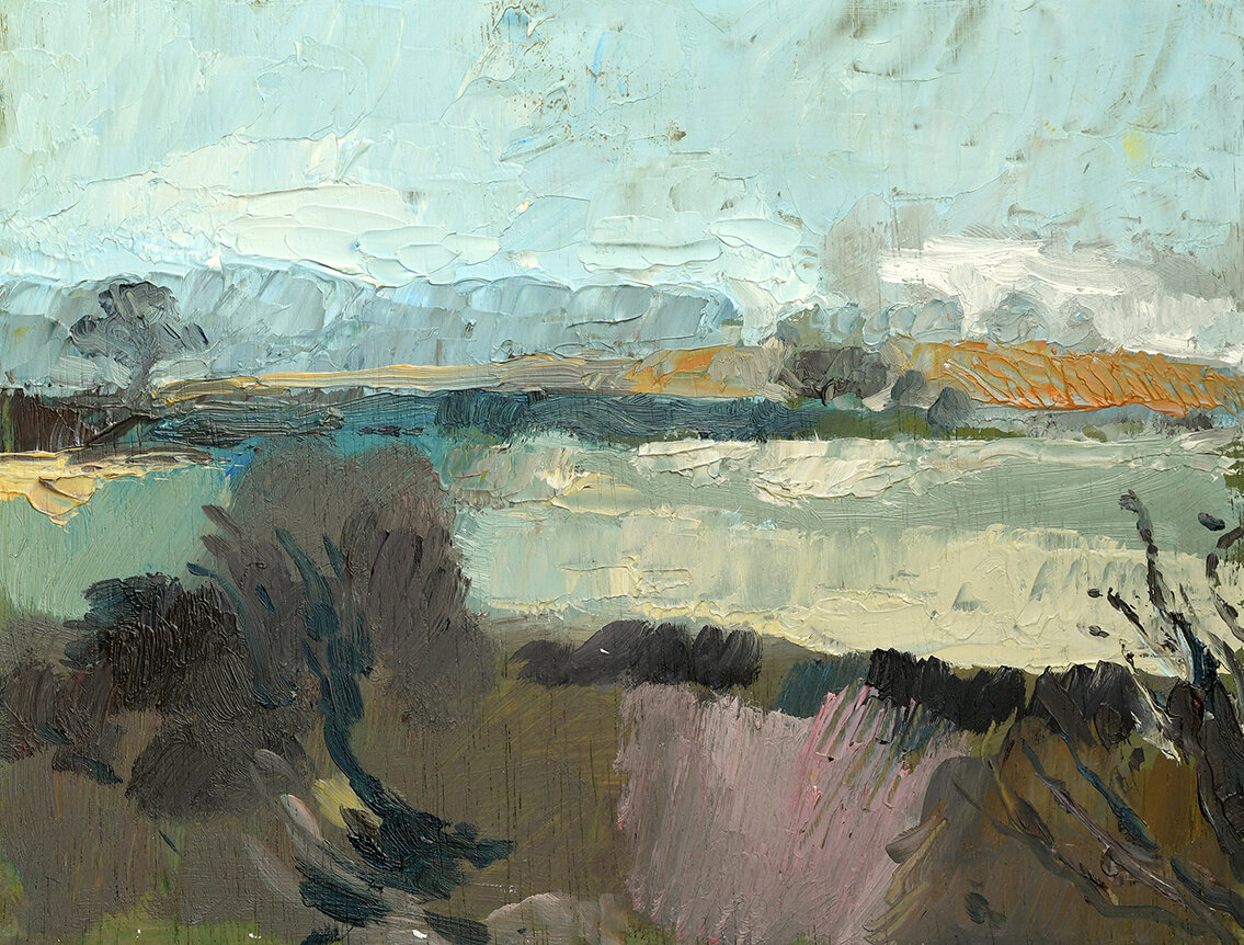 Autumn Knoll, 210x160mm, oil on board, SOLD