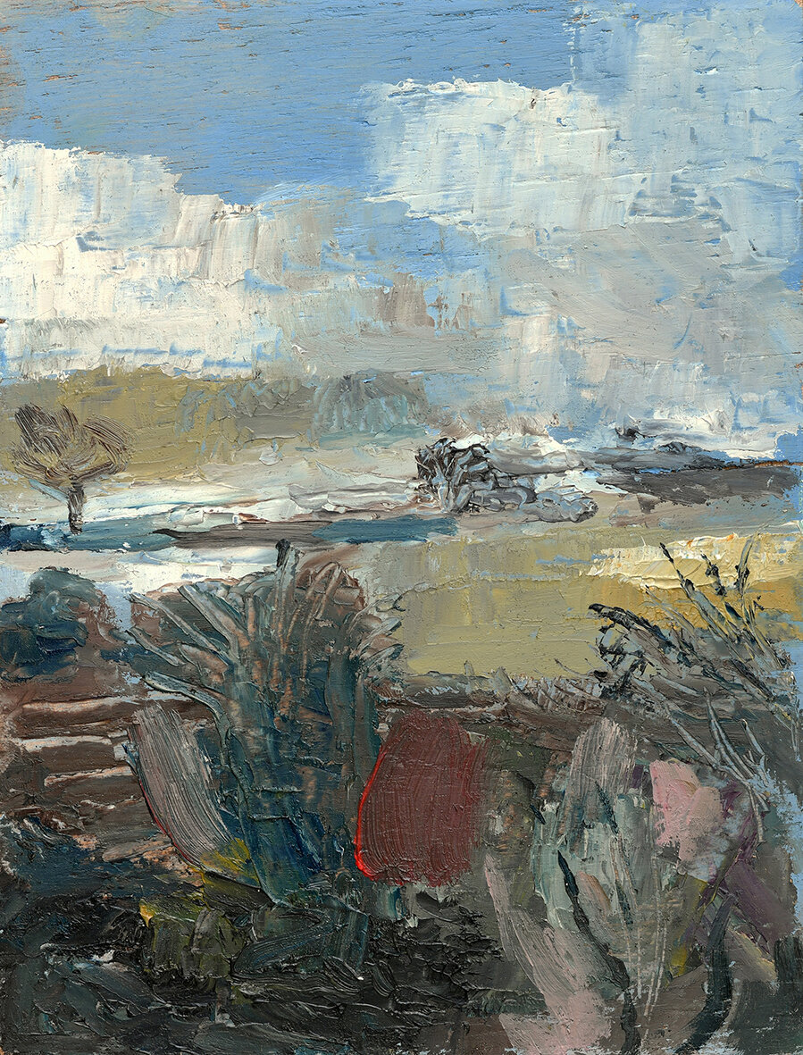 Winter Knoll, 160x210mm, oil on board SOLD