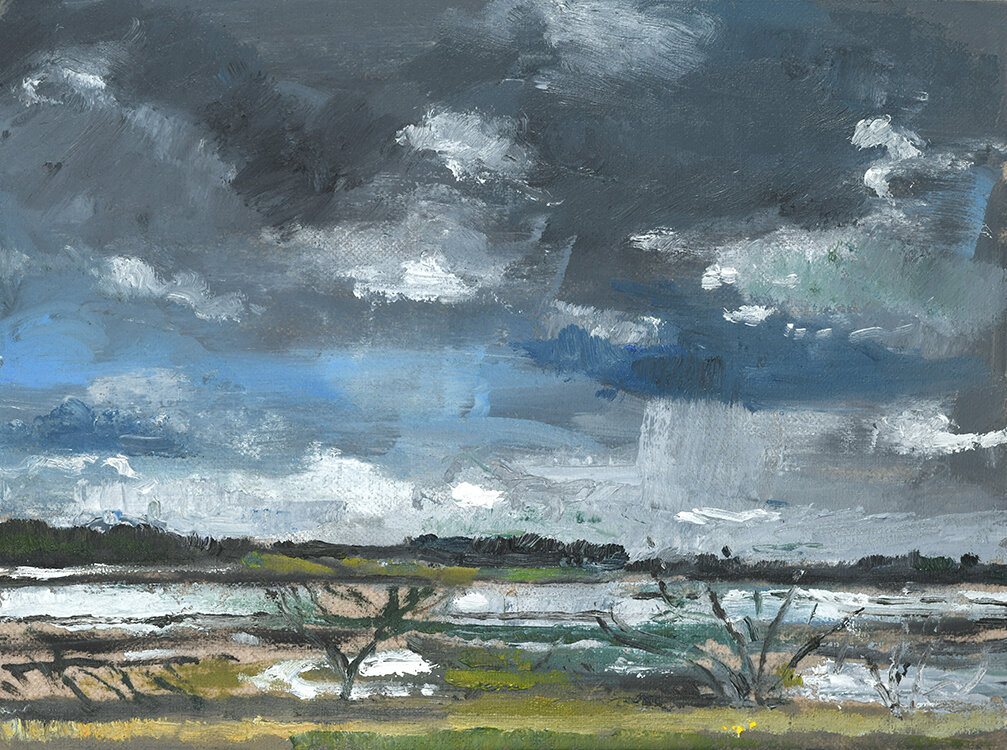 Alde Estuary, 240x180mm, oil on linen board, SOLD