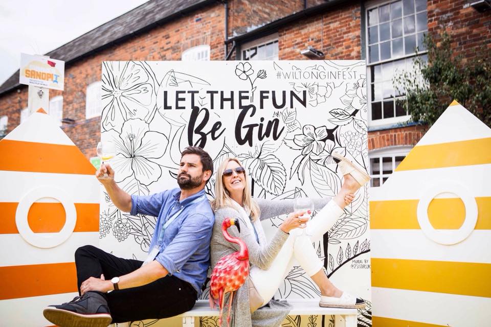 Wilton Gin Festival Wiltshire Pop Up Mural