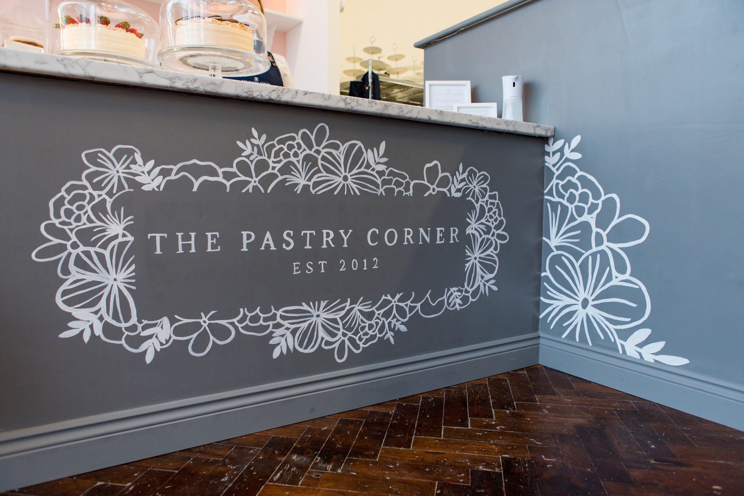 2 Sisters Mural for Wedding Cake Shop