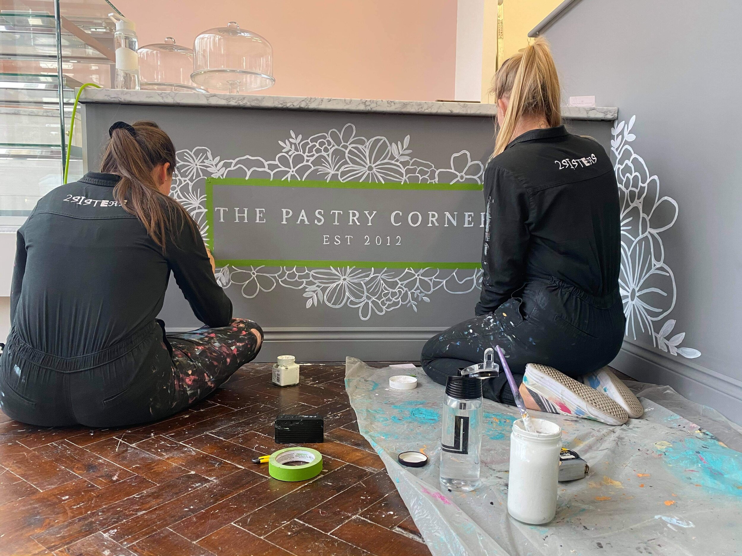 2 Sisters Custom Art for The Pastry Corner Southsea