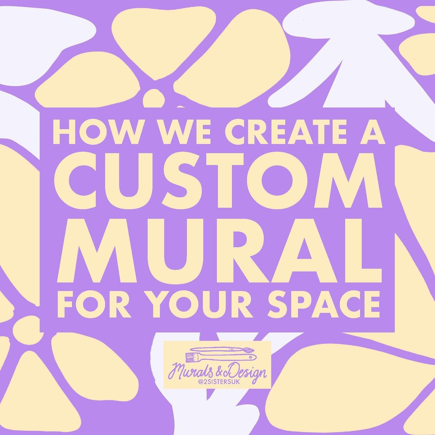Getting a custom mural may be easier than you think! We make the process as easy as possible for our clients, with just a few simple steps to help you achieve your goals and create a beautiful piece for your space 🌻