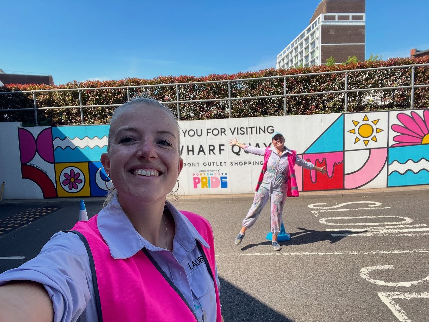 In honour of an incredible weekend of Pride celebrations in Portsmouth, here&rsquo;s a few photos of our Gunwharf Quays mural inspired by Pride, love, and colour 🌈