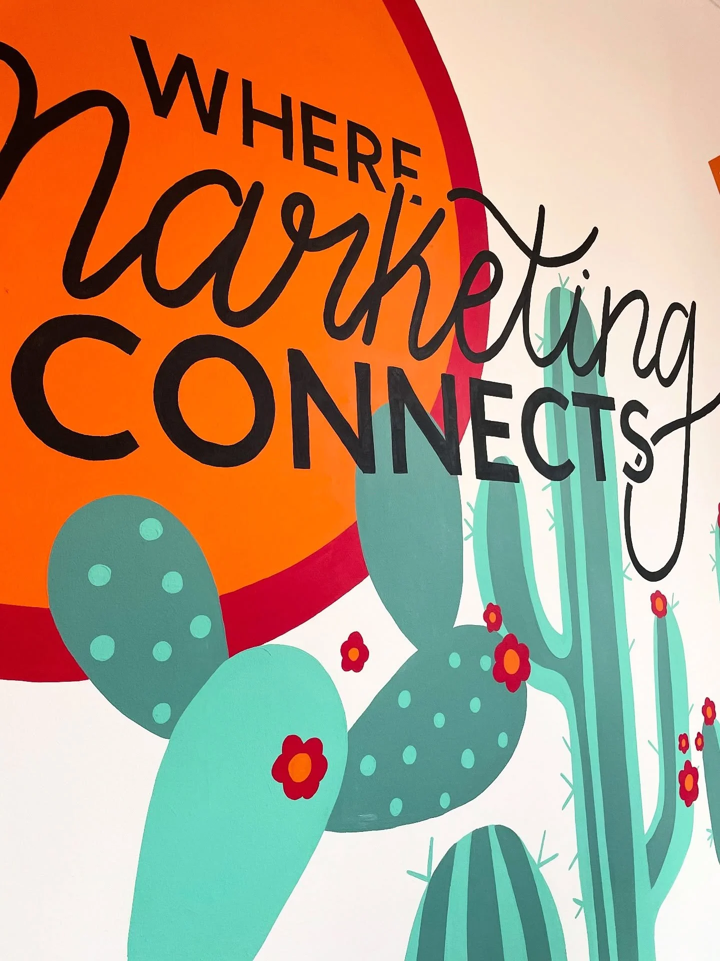 A lovely little office mural for @carswellgould 🌵🧡