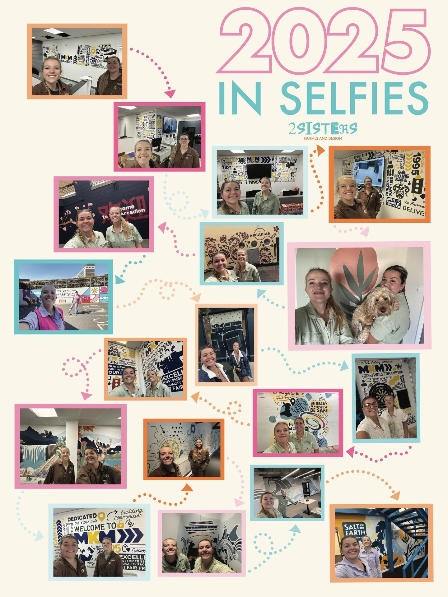 Always the last thing we do before we leave! Which was your favourite mural of 2025? 🩵🦋🌻