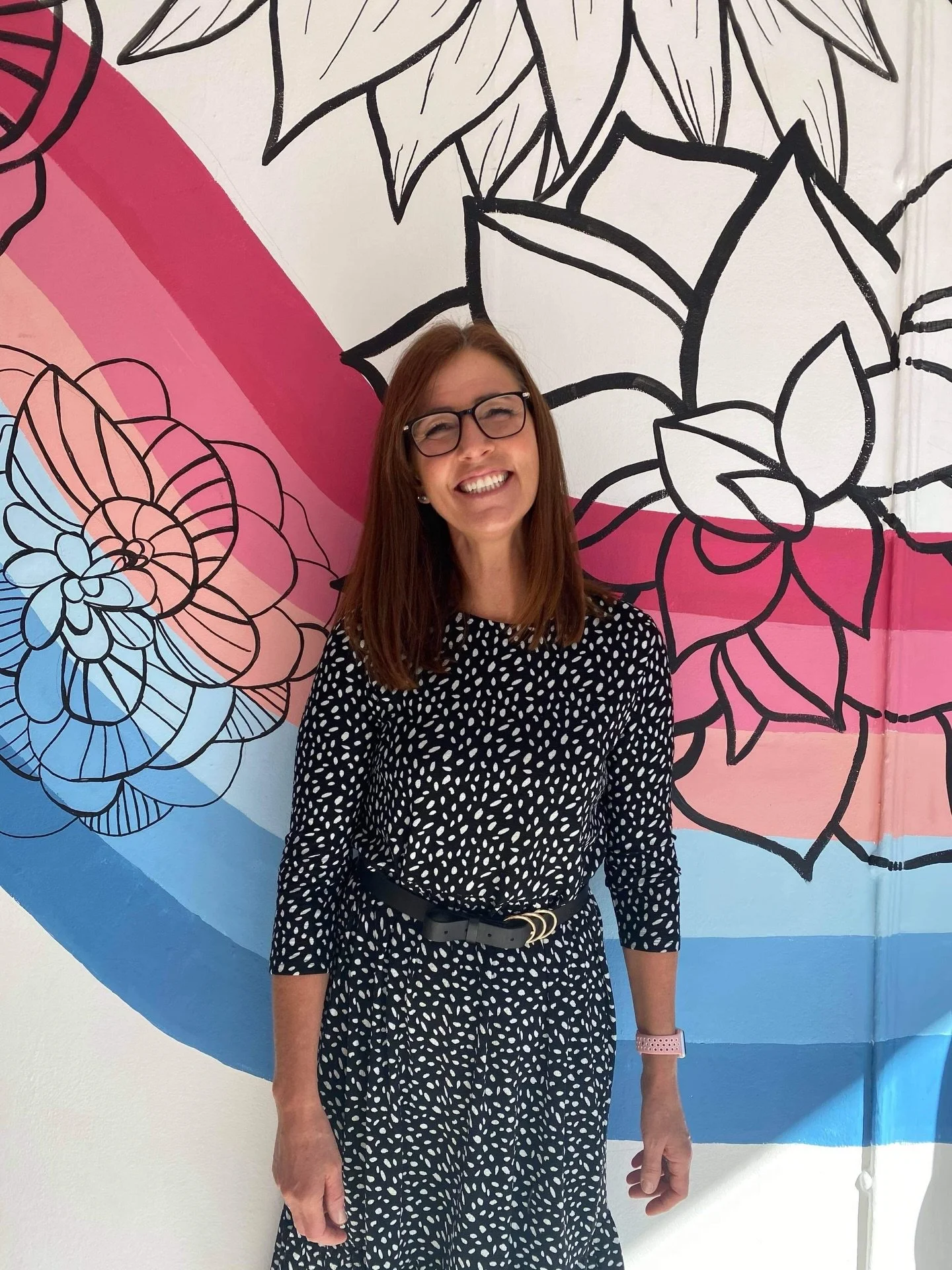 This mural was such a great photo backdrop 🌸