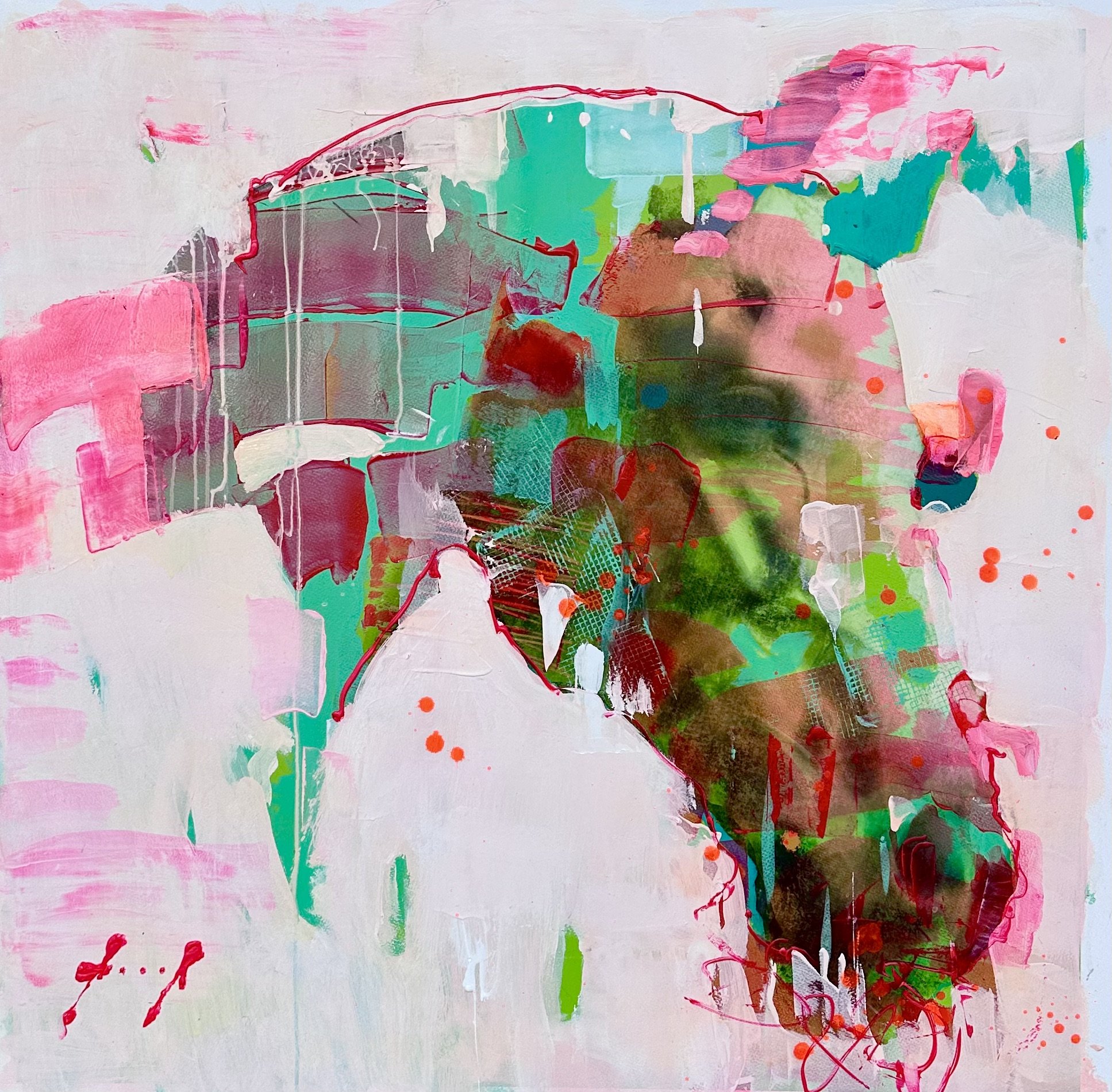 100x100cm Mixed media on paper