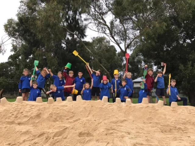 Sand pit fun