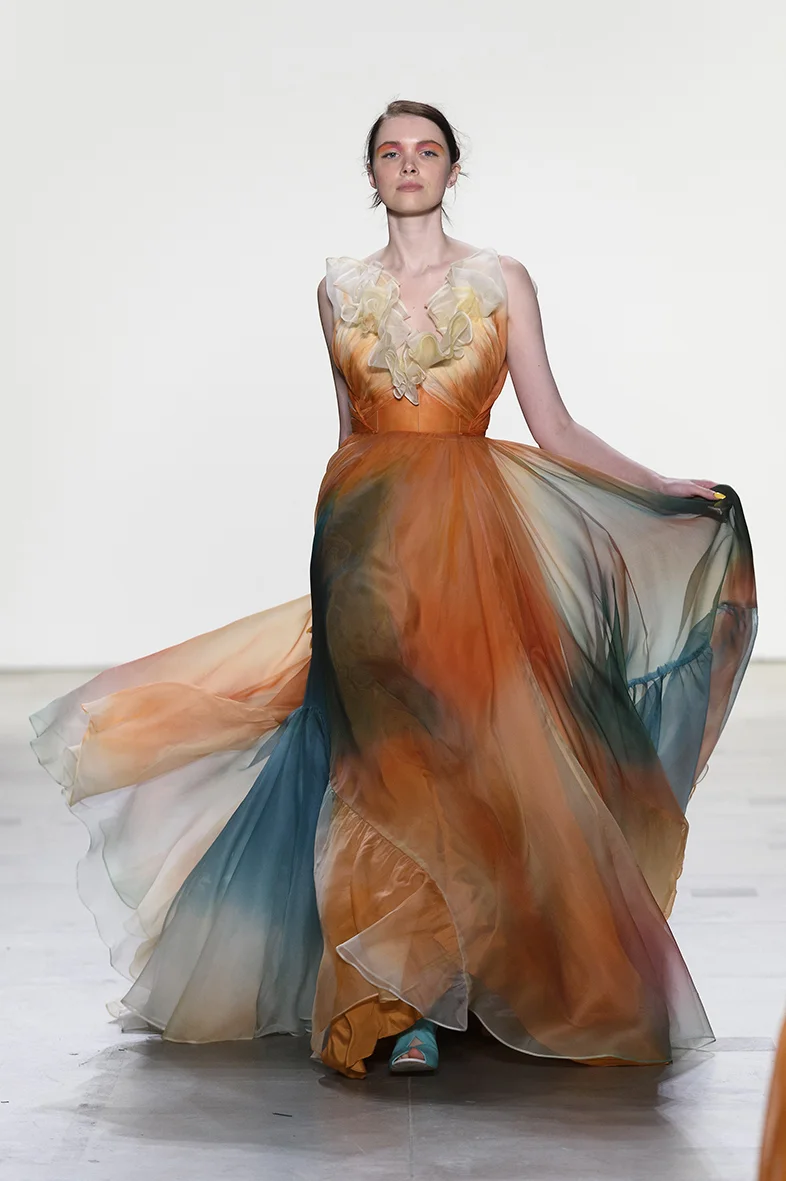 green emerald velvet dress Leanne Marshall