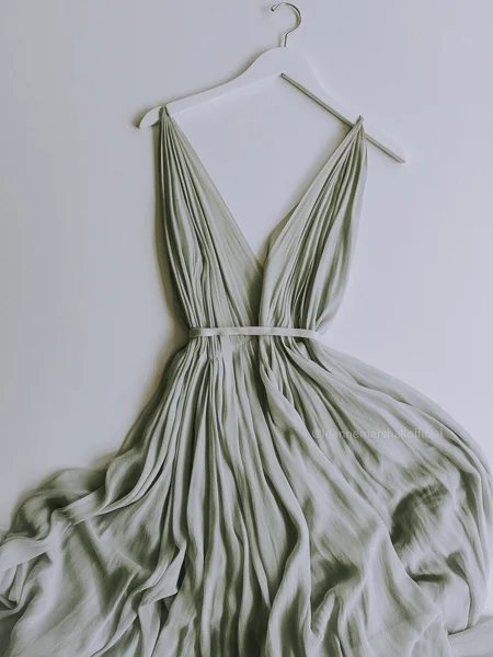 sage gown