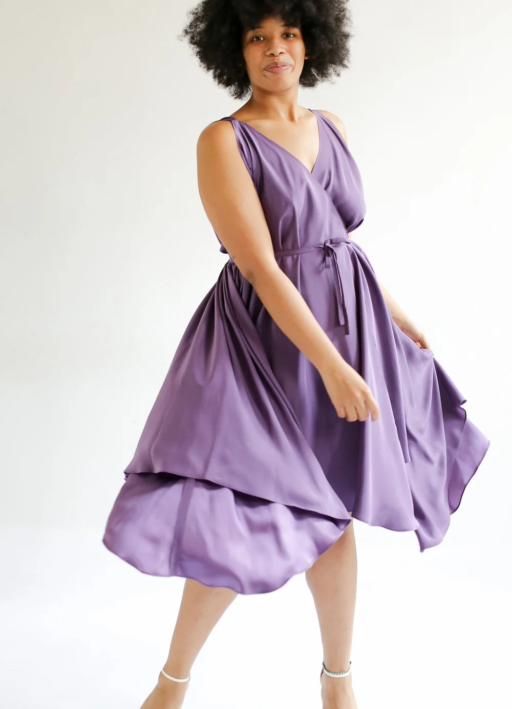 fitted lace wedding dress Purple Velvet Maxi Dress