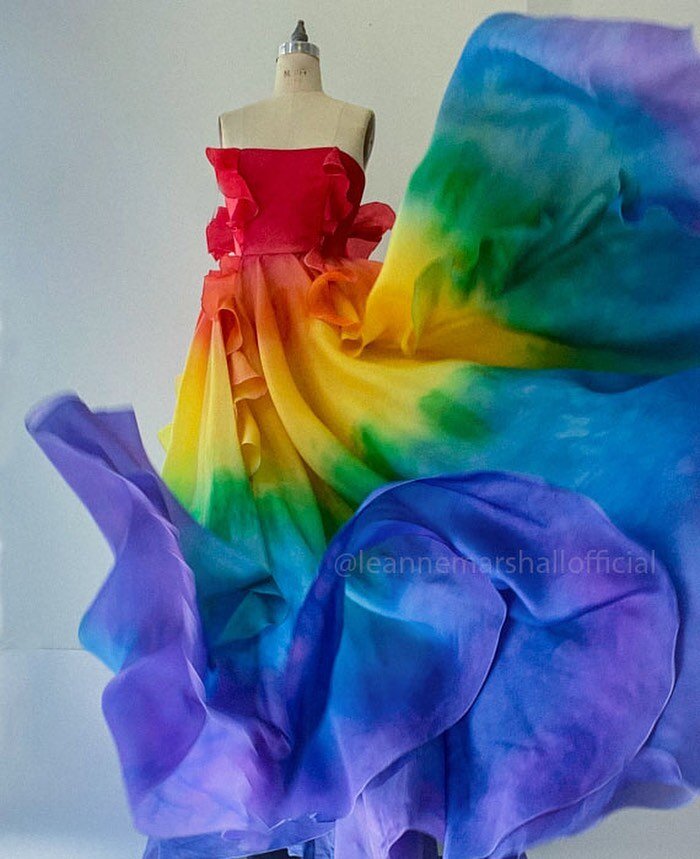 She was just too beautiful not to share. And also, why limit #pride to only one month of the year? Pride on everyday
❤️🧡💛💚💙💜

.
#rainbowdress #handmade #handdyed #recycledfashion #colorfulfashion #equalityforall #eveninggown