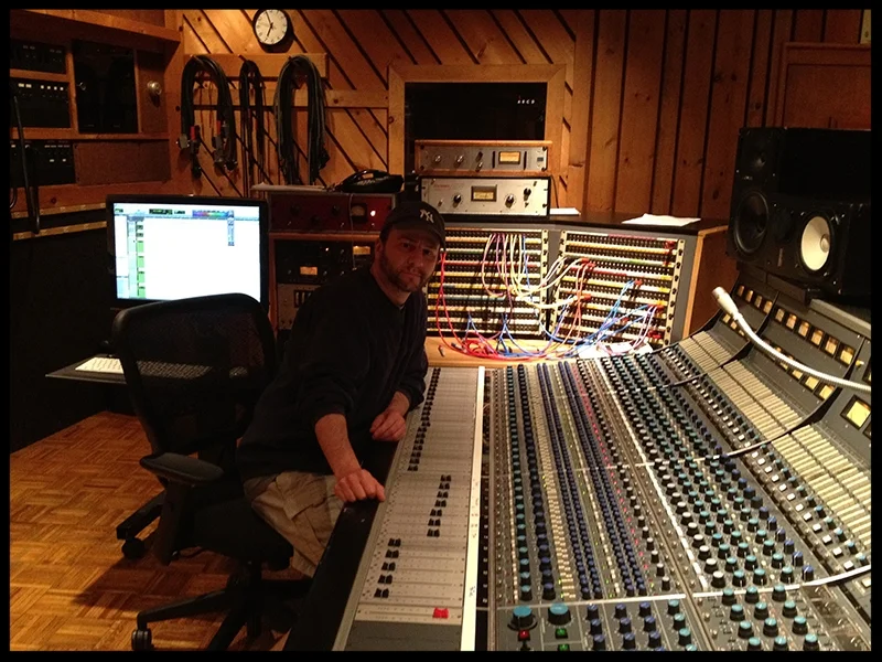 Vince with Avatar Studio's Neve Console