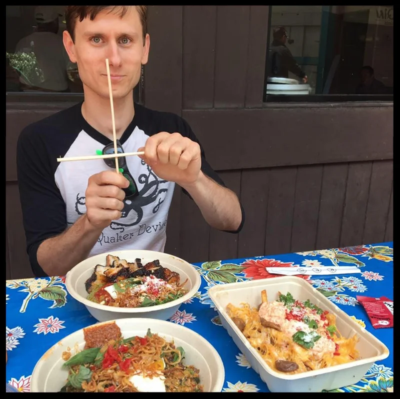 Aaron Rogers is a circuit builder and trade show rep at EarthQuaker Devices. He has a BA in English from the University of Akron, works as a freelance live sound engineer, and plays the bass guitar in Ultrasphinx .