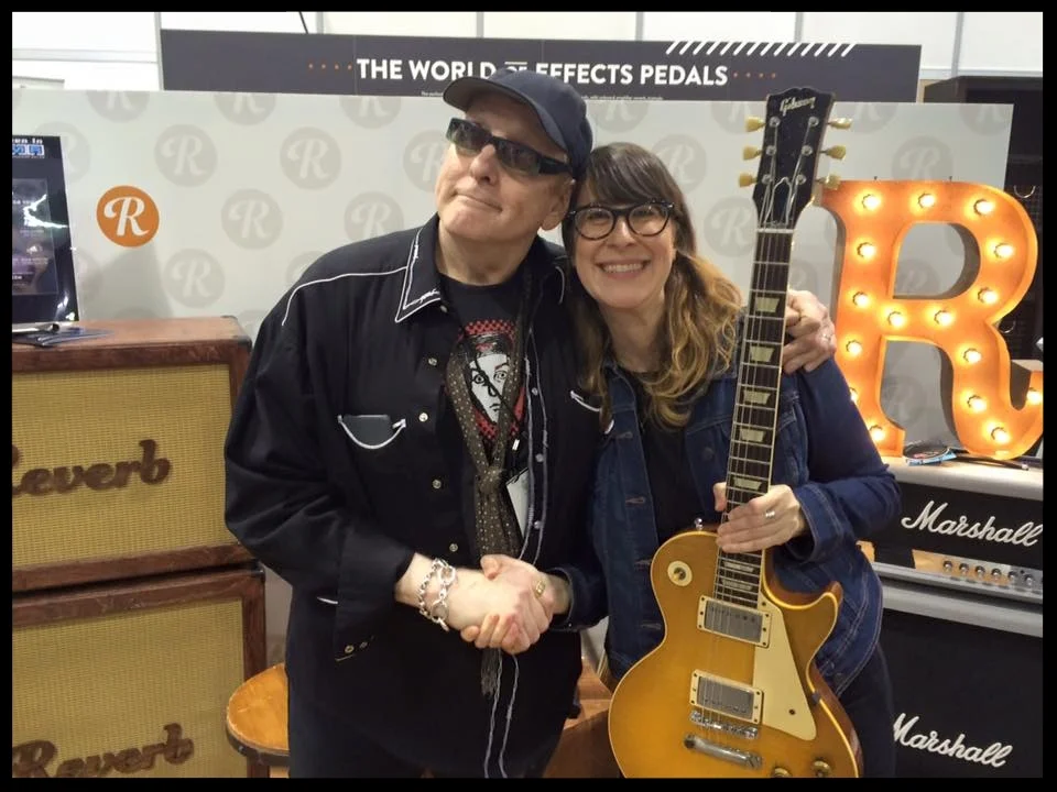 Anna Blumenthal with Rick Nielsen of Cheap Trick
