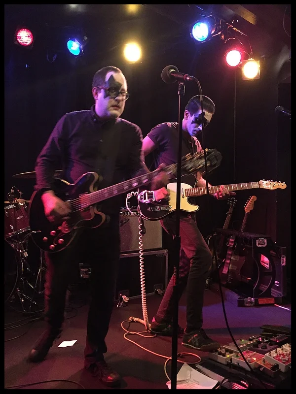 Arun Bali (right) and Craig Finn in full Paul Stanley makeup.