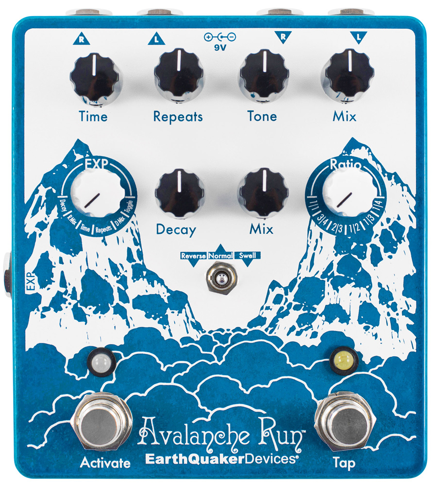 Avalanche Run™ Stereo Reverb & Delay with Tap Tempo — EarthQuaker