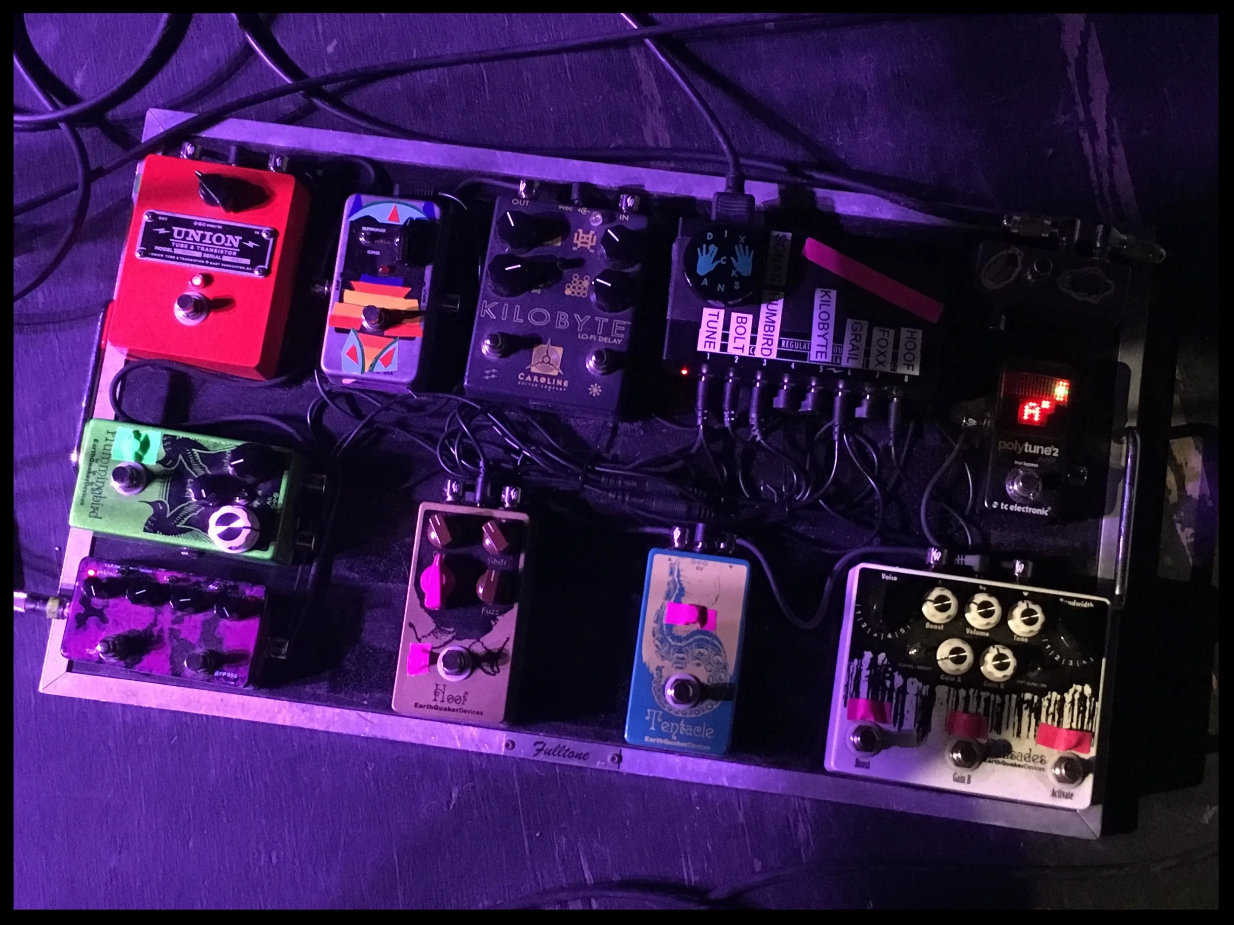Kyle Hunt's pedalboard
