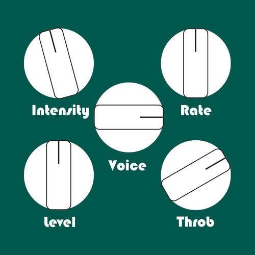 “Classic” Vibe Sound  Run at 9v, Rate and Level set to taste. All the controls are highly interactive with each other, so experiment to find your tone!