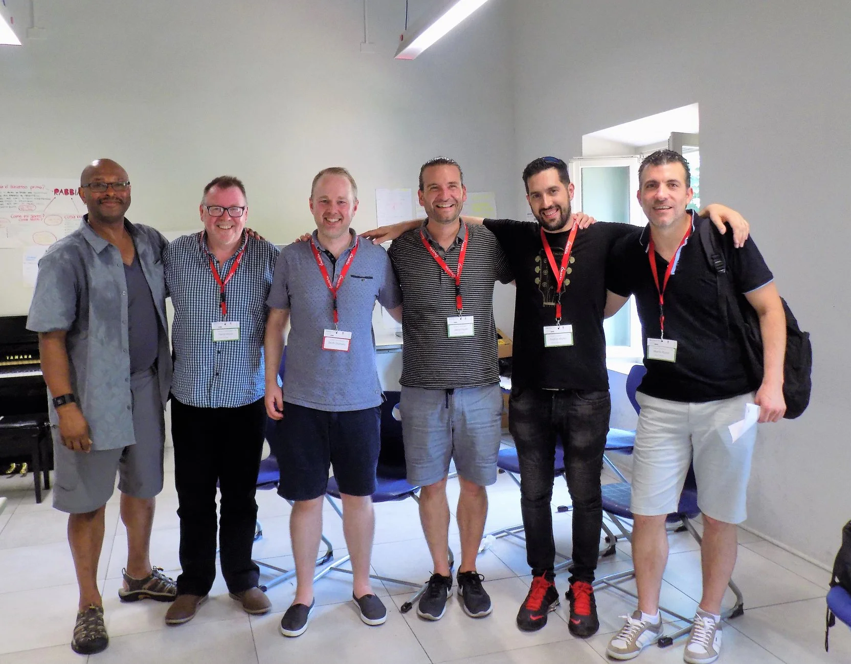 Douglas Mapp, David Hayes, Geoff Chalmers, Jason Heath, Andres Martin and Martin Rosso.
