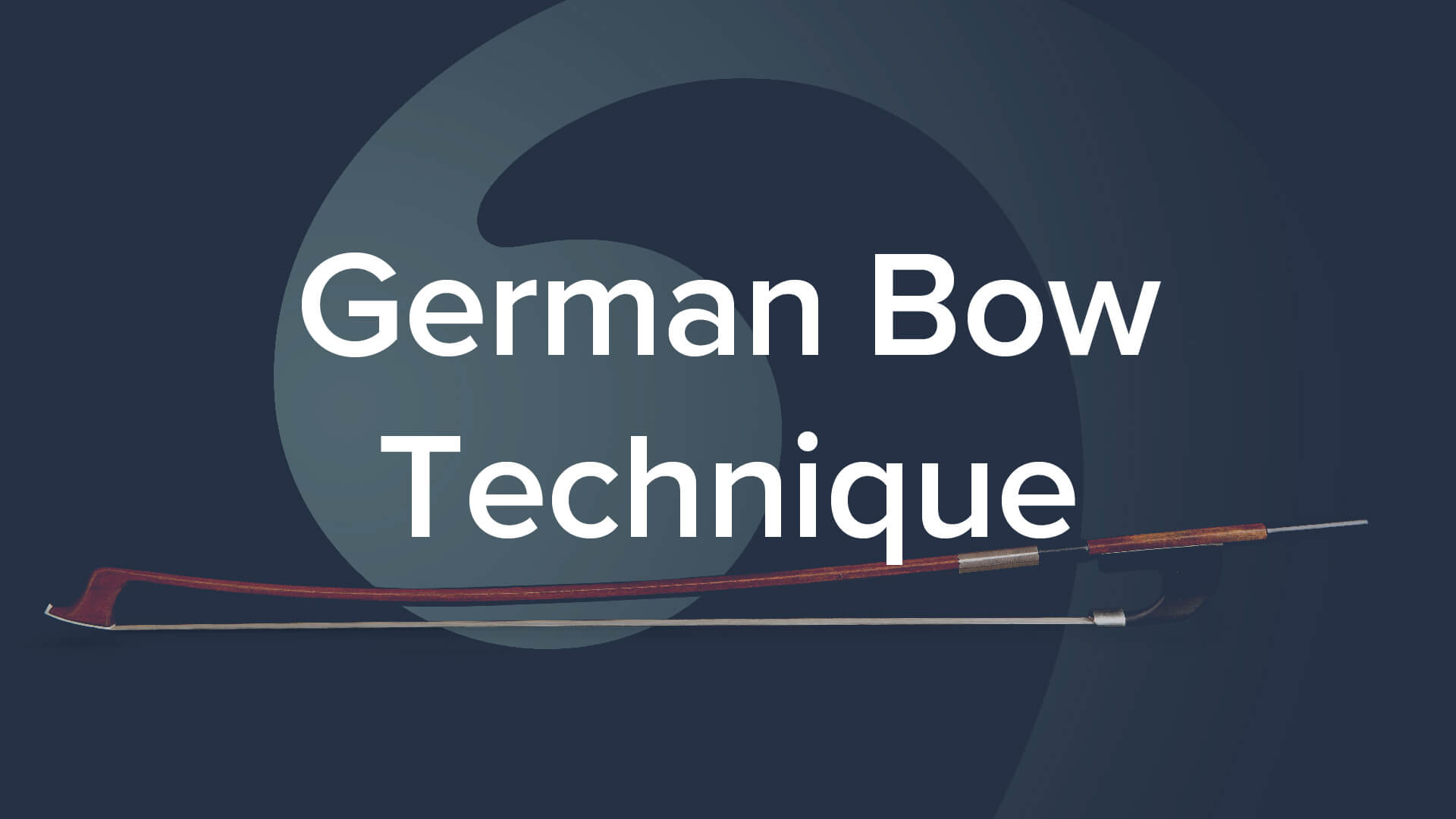 German Bow Technique - David Allen Moore