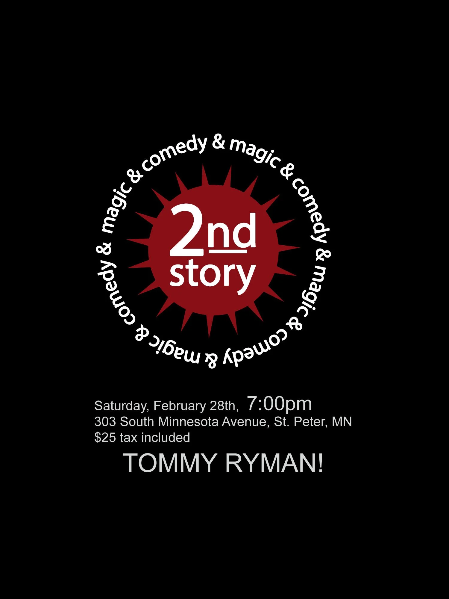 7pm Tommy Ryman!