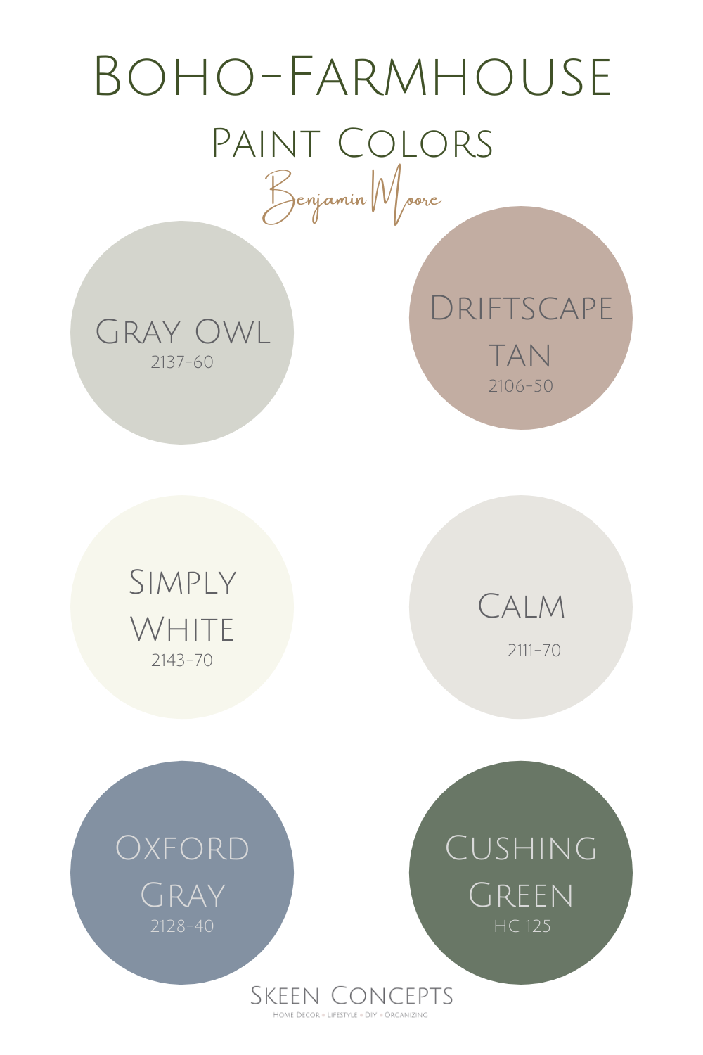 Boho-Farmhouse Paint Colors For Your Home — Skeen Concepts