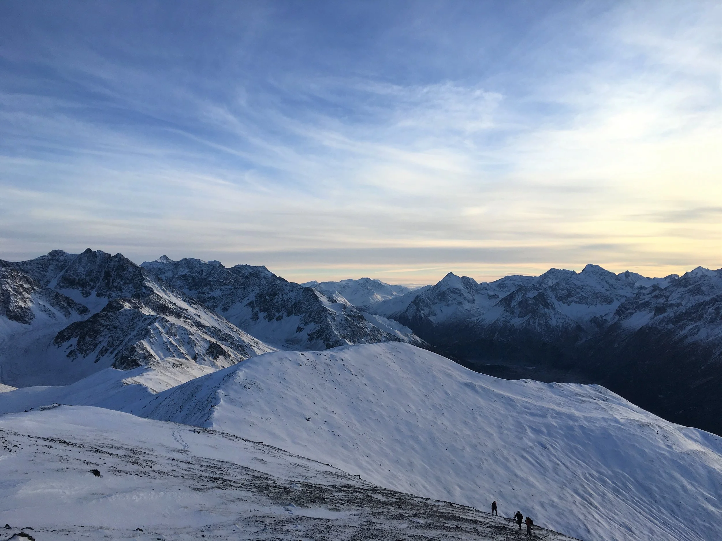 Nearer to the summit of the mountain located in Chugach State Park, Eagle River, Alaska