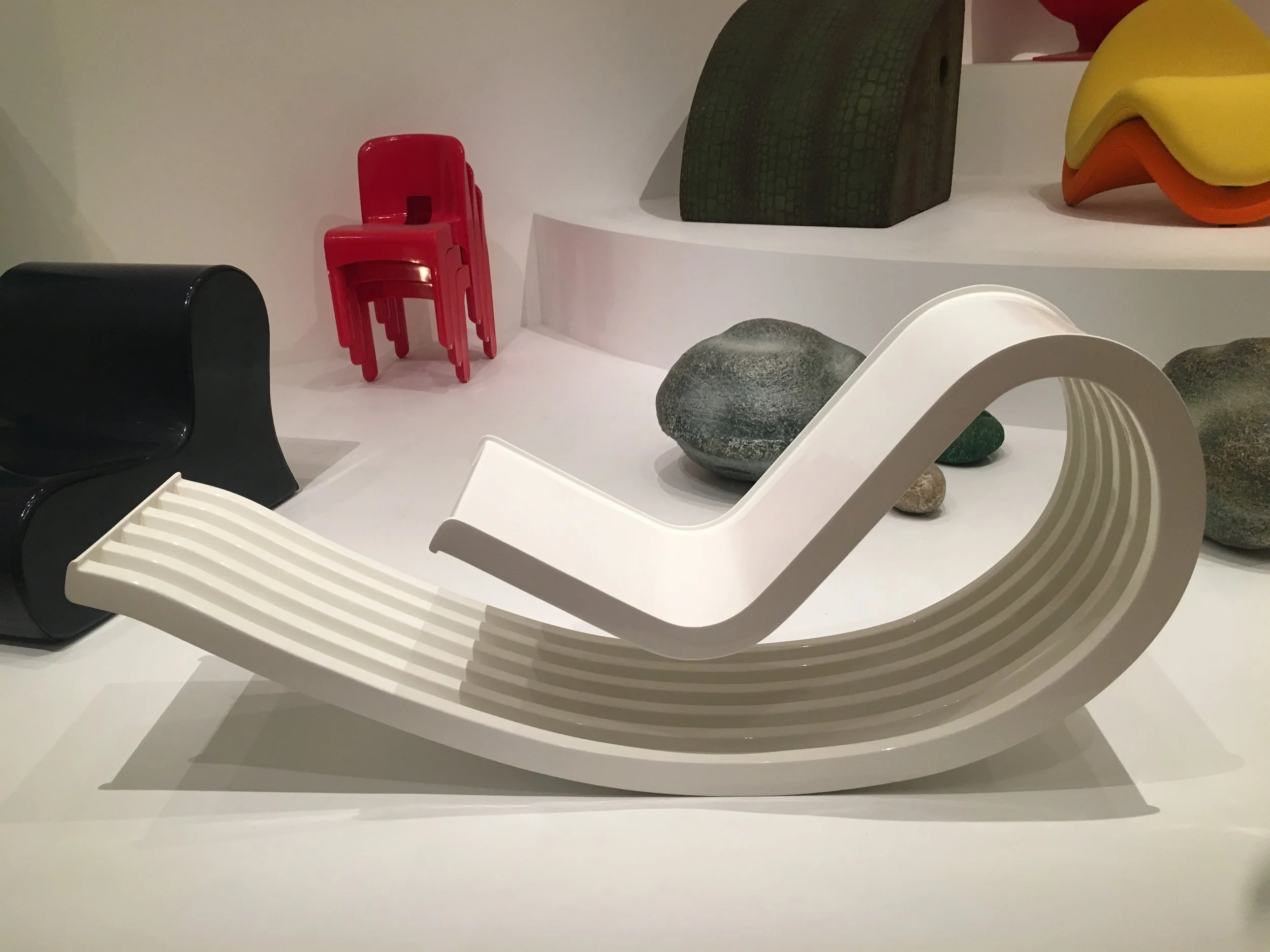 Cesare Leonardi, Franca Stagi, Dondolo Rocking Chair, 1967, Elco Bellato, Venice, Fiberglass-reinforced polyester, Museum of Modern Art, Object number 460.1970
