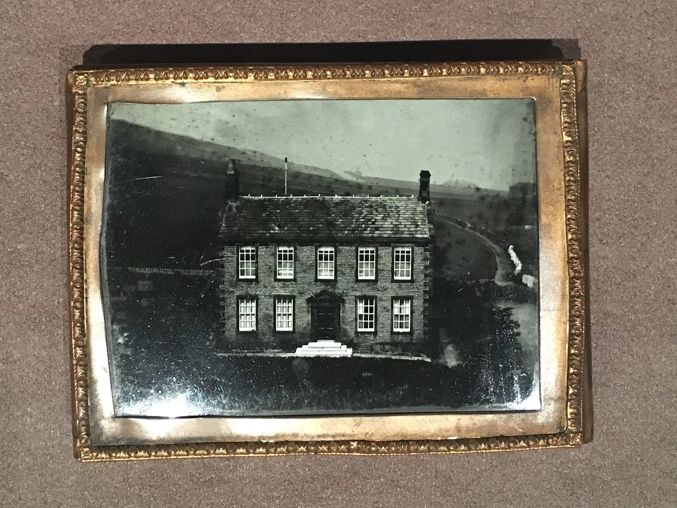 An Ambrotype of Haworth Parsonage, circa 1850s