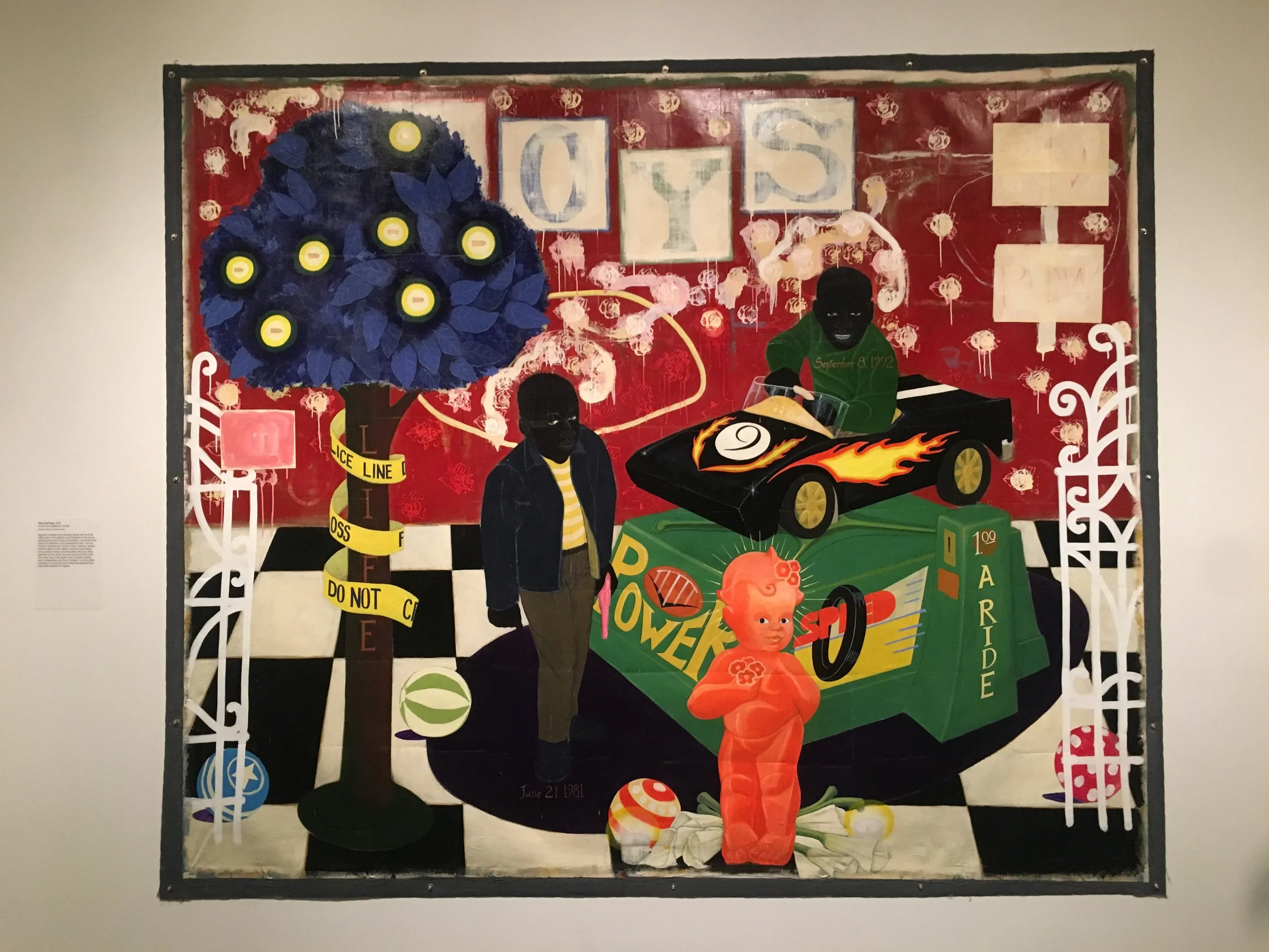 The Lost Boys (1993), Acrylic and collage on canvas, Collection of Rick and Jolanda Hunting
