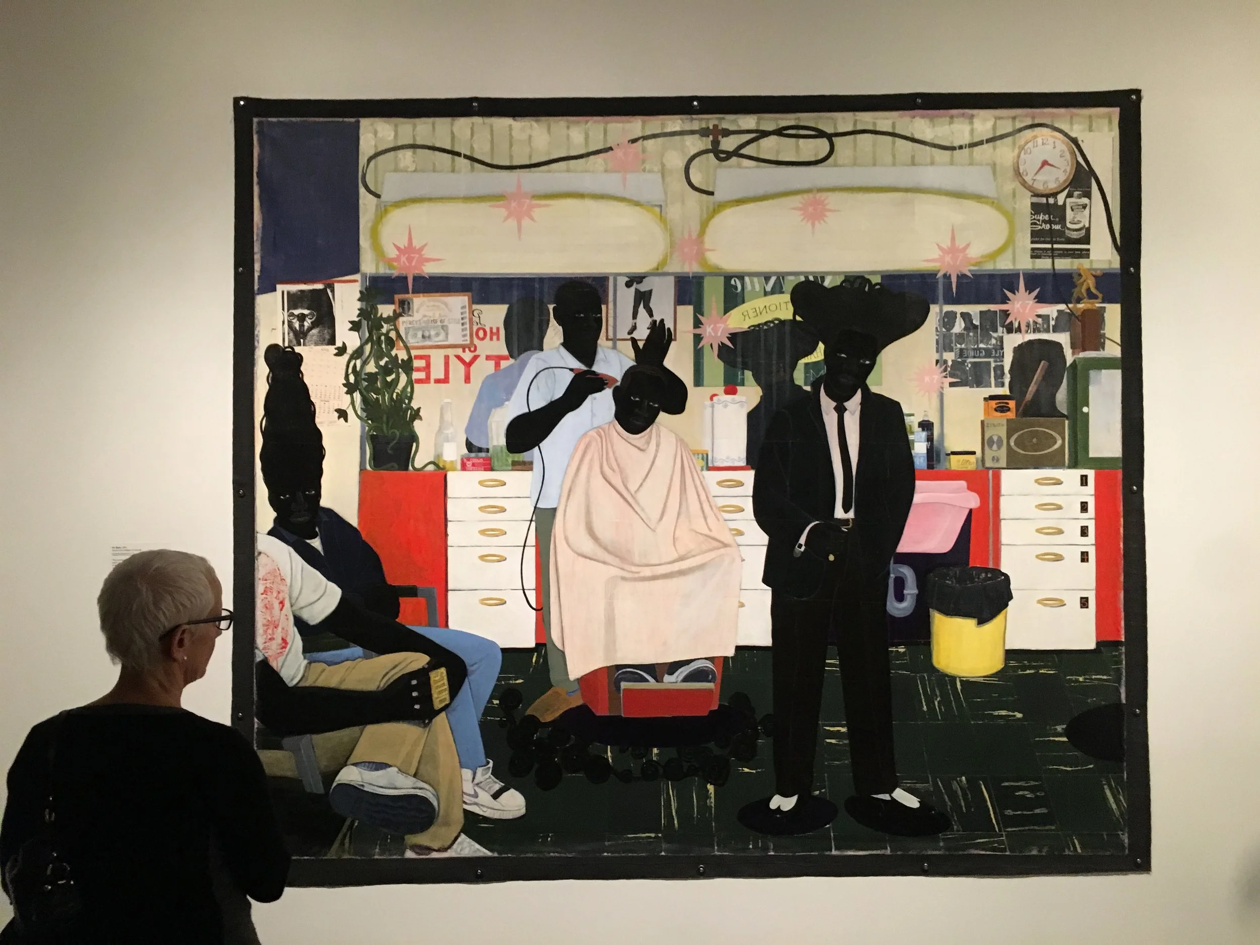 De Style (1993), Acrylic and collage on canvas, Los Angeles County Museum of Art, Purchased with funds provided by Ruth and Jacob Bloom
