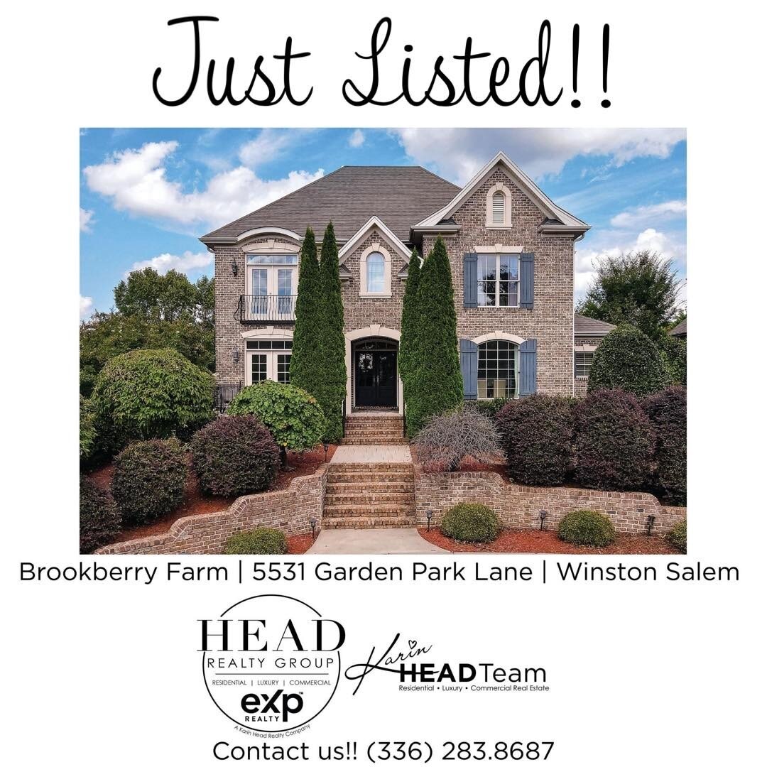 JUST LISTED!!

Brookberry Farm | 5531 Garden Park Lane | Winston Salem

More Information: https://bit.ly/3CKDEMP

Perfectly located in the heart of Brookberry Farm, this Chipman Builders custom home has everything you're looking for and more! This st