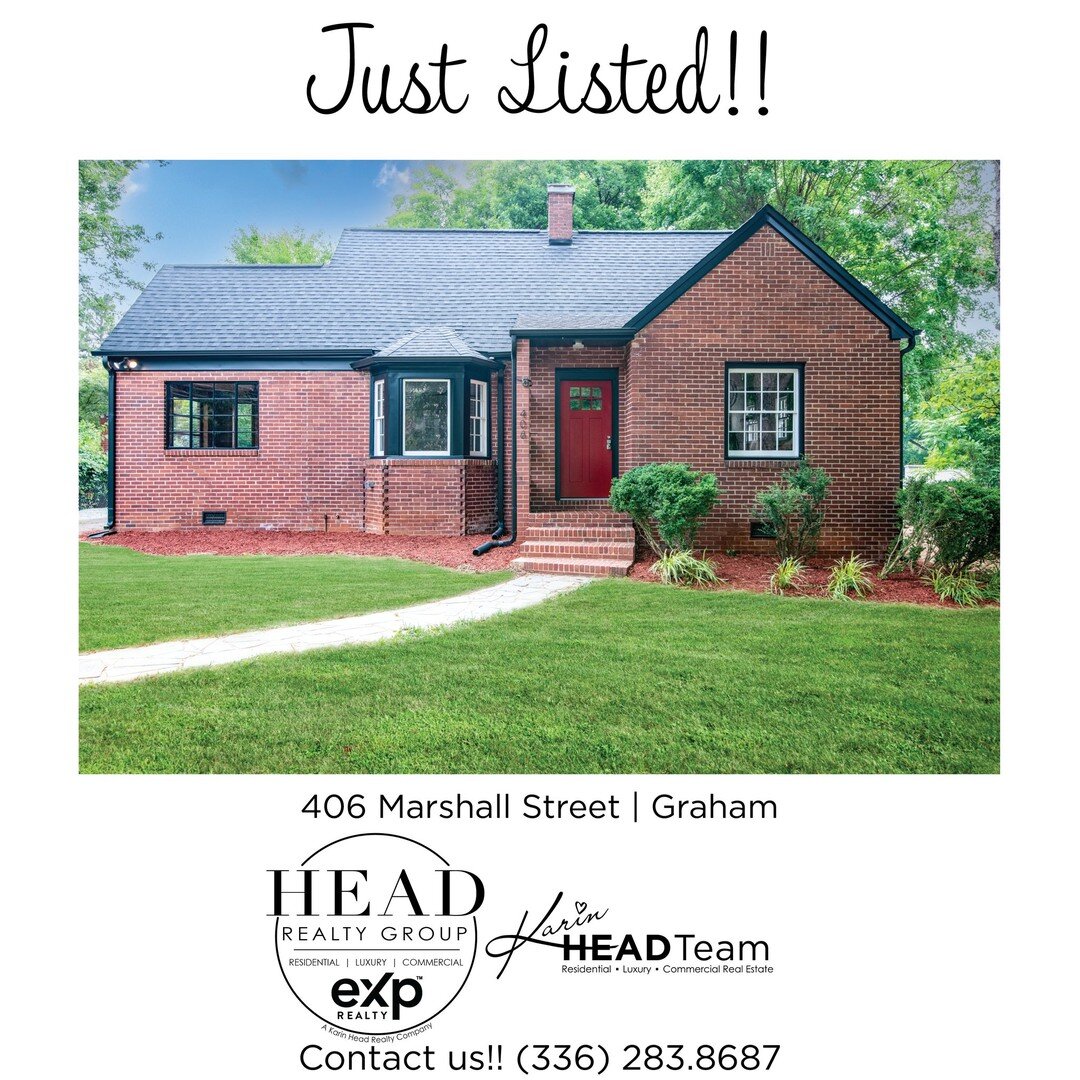 JUST LISTED!! 

406 Marshall Street | Graham 

More Information: https://bit.ly/3nvIvZx

Looking for a home with some original charm but need the modern amenity of space? This could be the one for you! This home has over 3000 square feet, 4 bedrooms,