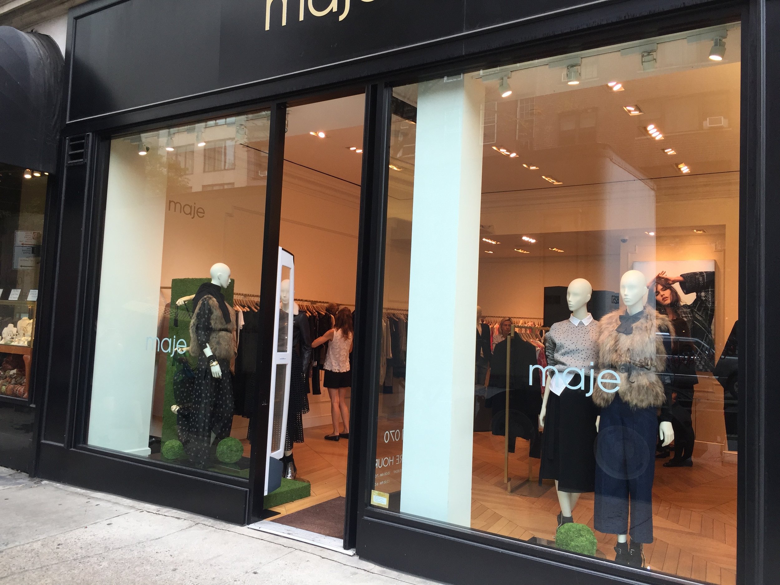 Madison Avenue Fashion Week windows. 2015