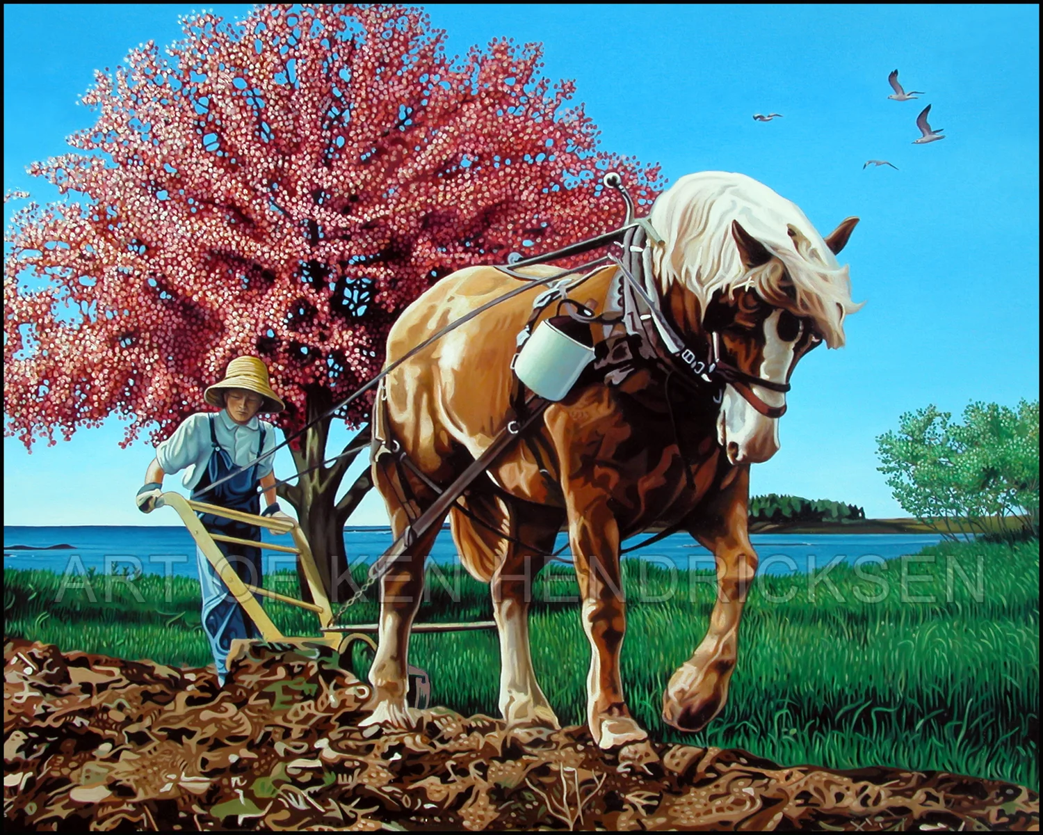 Spring Plowing in Cape Elizabeth, Maine