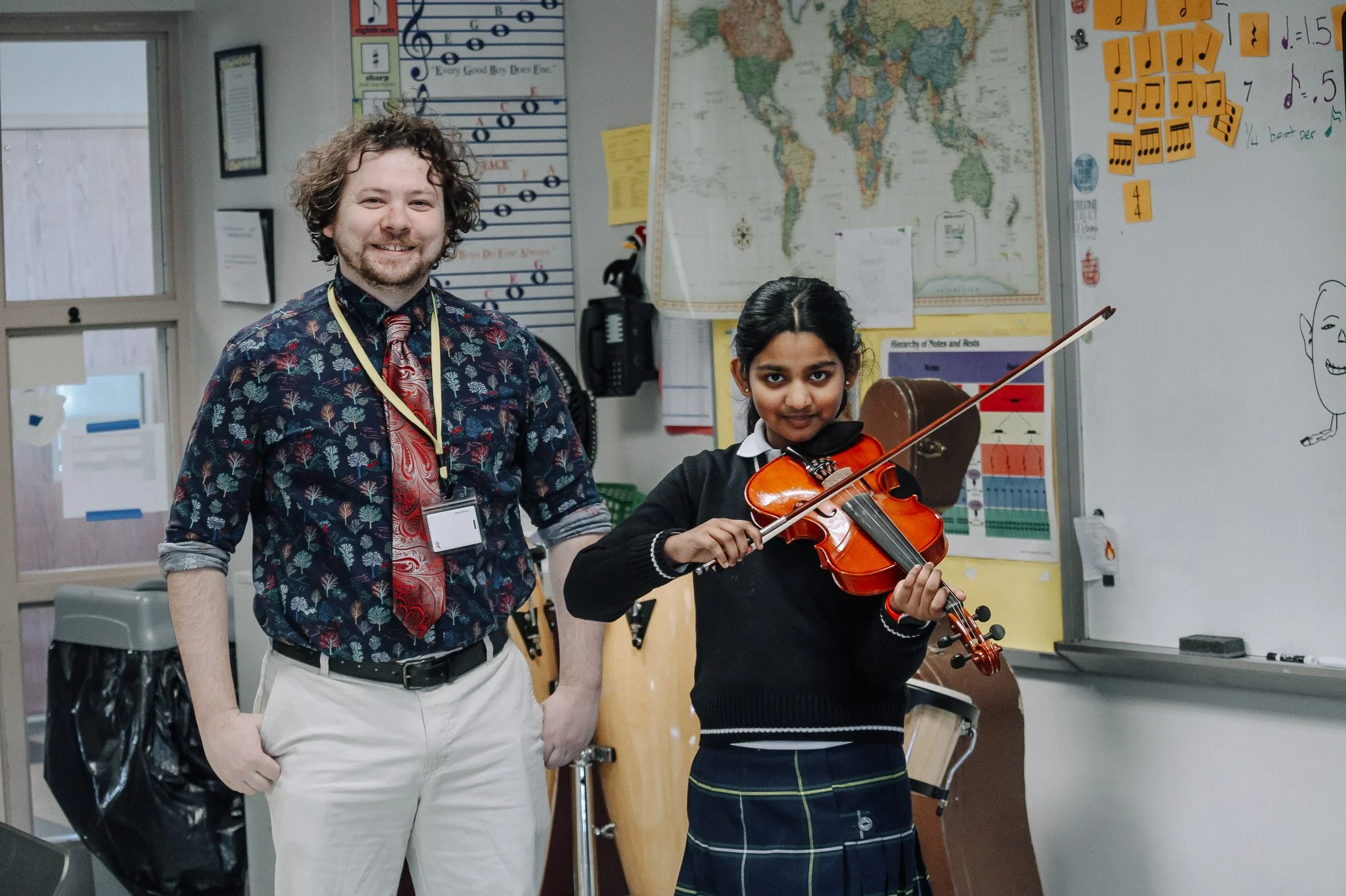 6th Grader Bettina A. has been named to the Archdiocesan Honor Band for violin.  We give thanks to Mr. Shanley for helping Bettina to develop her musical talents through participation in our instrumental music program. 🎶🎻
