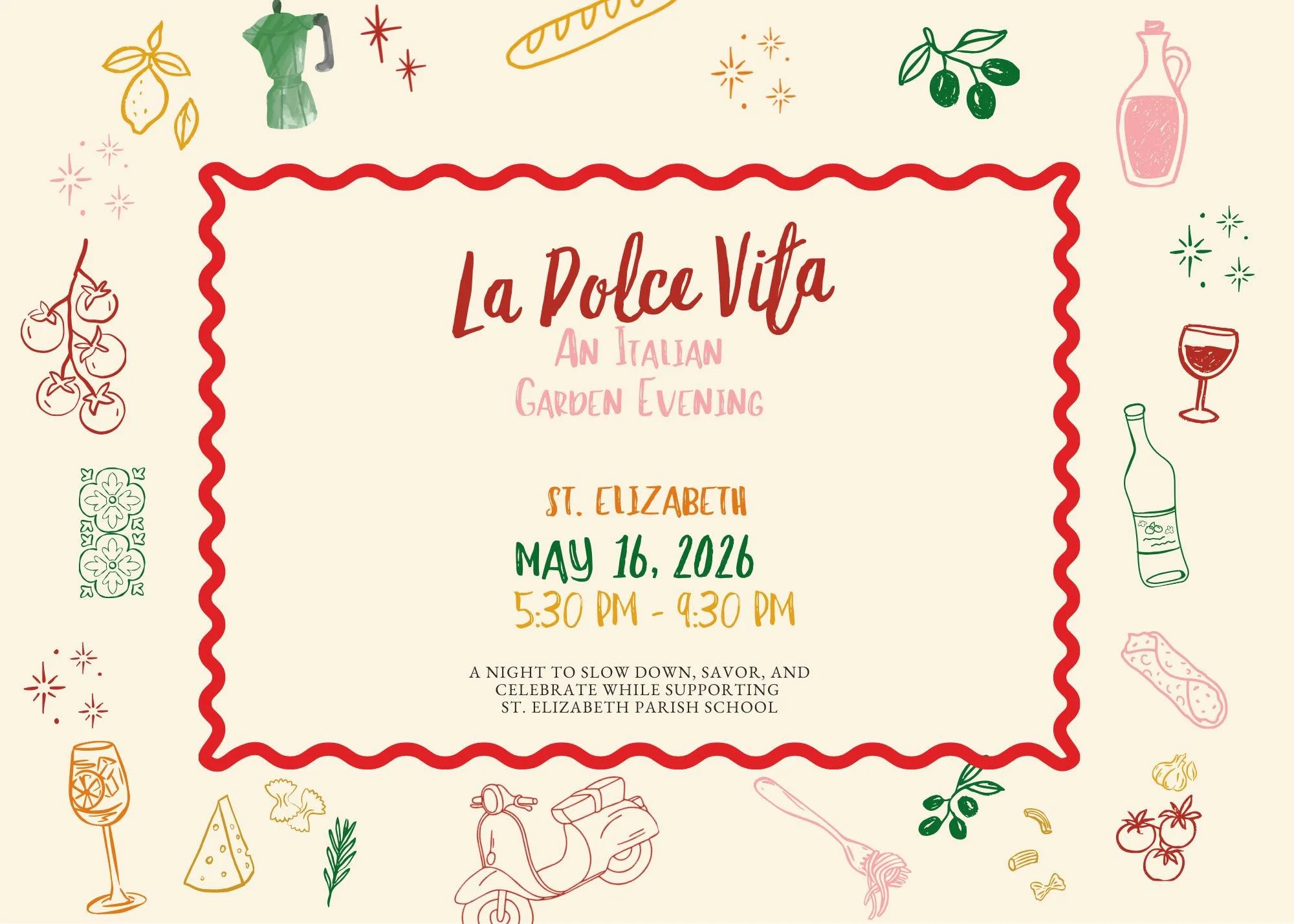 Italian Garden Party tickets are now on sale! Link in Bio.

Step into an evening inspired by la dolce vita with a true taste of Italy, including highlights like aperitivo, delicious bites from Pepperoncini Restaurant, an Espresso bar, desserts, and b