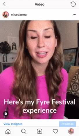 This is how easy it is to follow all the hashtags that someone uses on their IG post. P.S. Haven’t heard my Fyre Festival Fiasco story yet? You can watch it right here !