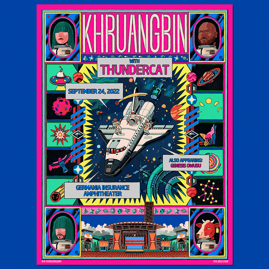 Khruangbin Tour Poster — JISU CHOI