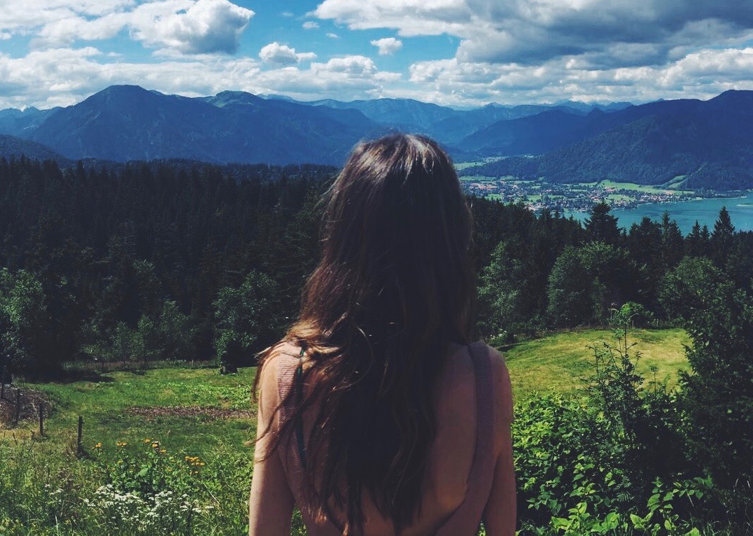 Views in Germany over to the Austrian border. 