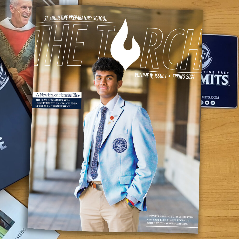 The Class of 2024 ushers in a fresh spring update to an iconic element of the #HermitBrotherhood.  News on this and so much more is in the newest edition of 'The Torch,' set to hit mailboxes this week.

#NewEraOfBlue
#HermitPride 🙃