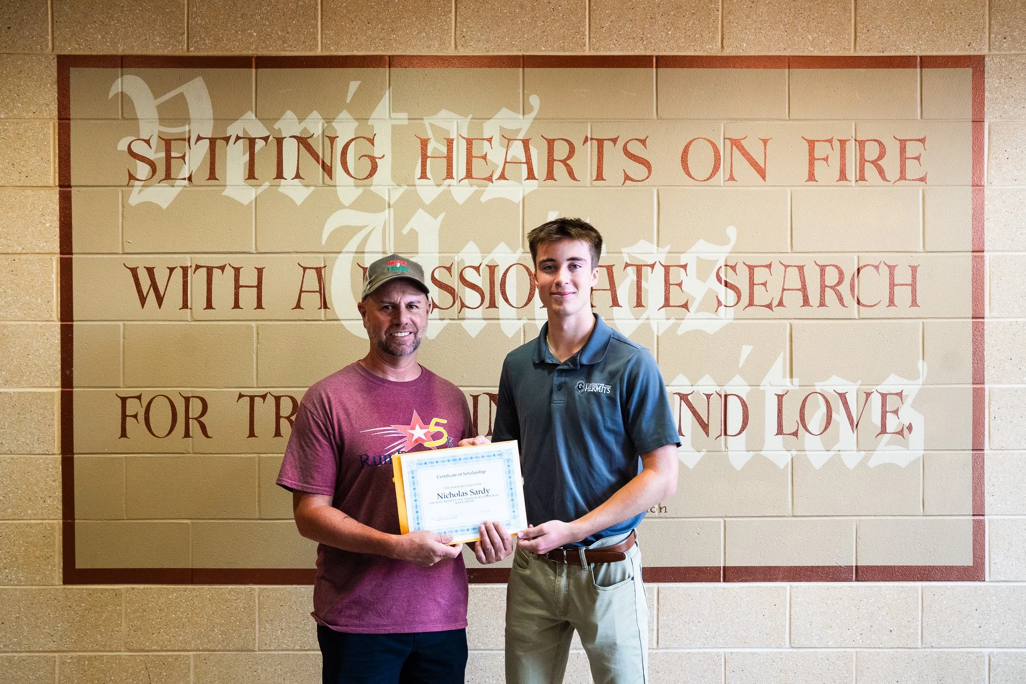 Congratulations to Nicholas Sardy &rsquo;25 &mdash; this year&rsquo;s recipient of the Aaron Ploch Memorial Scholarship! 🏅

Aaron&rsquo;s brother, Ryan Ploch, returned to campus to present the award in honor of Aaron&rsquo;s memory&mdash;a legacy de