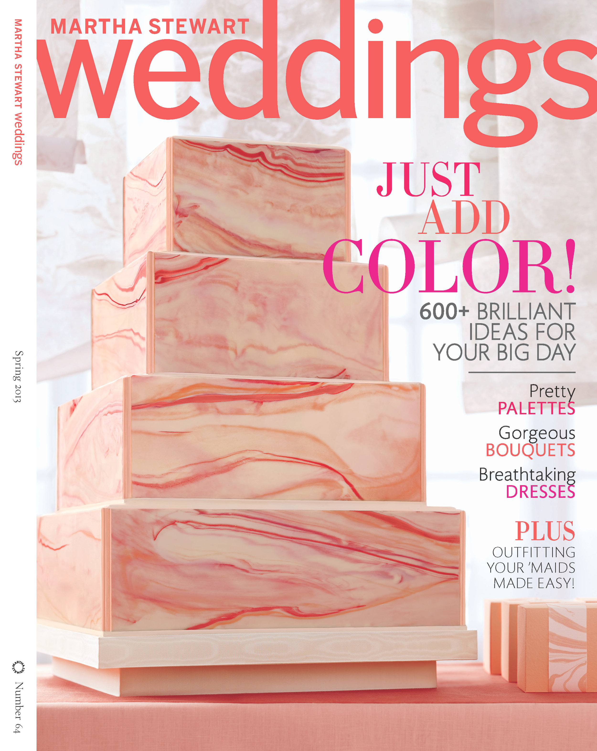 Marbleized Chocolate Wedding Cake, Martha Stewart Weddings