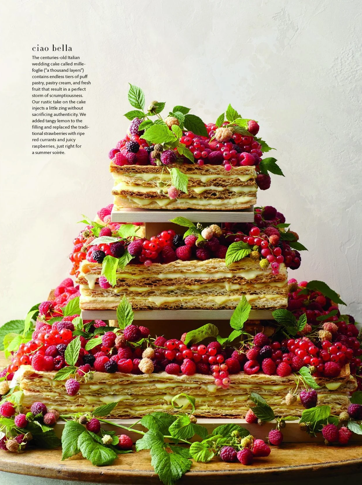 Wild Berry Mille Foglie, Martha Stewart Weddings